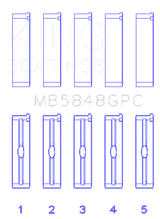 King Engine Bearings General Motors Duramax Diesel 0.040in O/S Coated Main Bearing Set