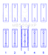 King Engine Bearings Ford Fiesta 1.25I (Zetec/Ecoboost 1.6) Main Bearing Set