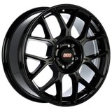 BBS XR 17x7.5 5x114.3 ET45 Black Gloss Wheel - 82mm PFS Required