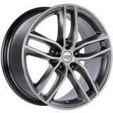 BBS SX 18x8 5x120 ET45 Gloss Platinum Diamond Cut Face Wheel - 82mm PFS Required