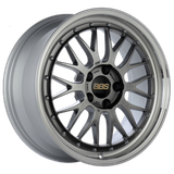 BBS LM 19x9.5 5x112 ET32 Diamond Black Center Diamond Cut Lip Wheel - 82mm PFS Required