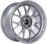 BBS LM-R 19x9.5 5x114.3 ET45 Diamond Silver Center Diamond Cut Lip Wheel - 82mm PFS Required