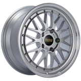 BBS LM 19x8.5 5x112 ET25 Diamond Silver Center Diamond Cut Lip Wheel - 82mm PFS Required