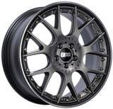 BBS CH-RII 22x11.5 5x112 ET38 Satin Platinum Center Black Lip SS Rim Protector Wheel - 82mm PFS Req.