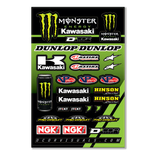 Monster Kaw Decal Sht12mil Monster Kaw Racing Decal Sheet