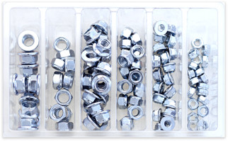 Hex Fuji-lock Nut Assortment 100 Piece Kit