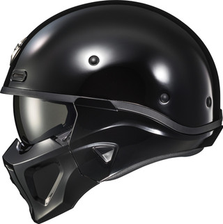 Covert X Open-face Helmet Gloss Black Md