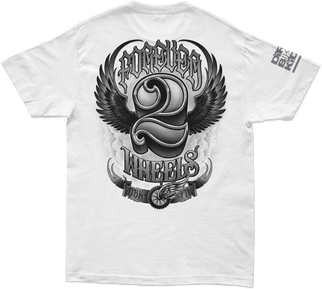 Two Wheels Tee White Xl