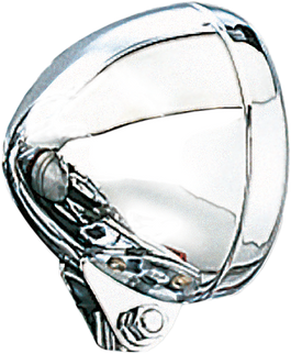Bullet Spotlight Visor 4.5" Chrome Ea