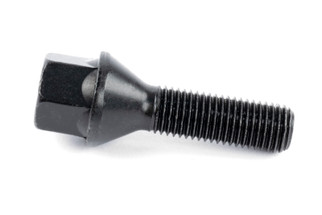 Dinan Lug Bolt Kit Cone Seat M12x28mm - Black (Set of 10)