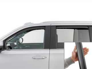 WeatherTech 21-26 Cadillac Escalade-ESV Front Rear Side Window Deflectors - Matte Blk