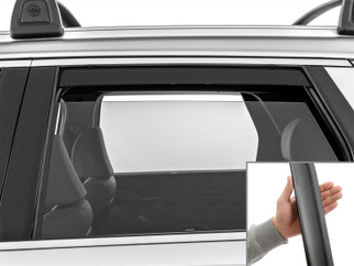 WeatherTech 20-25 Hyundai Palisade Rear Rear Side Window Deflectors - Matte Blk