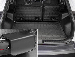 WeatherTech 21-26 Cadillac Escalade Behind Seating w/Bumper Protector SeatBack Cargo Liner - Black