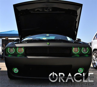 Oracle 08-14 Dodge Challenger LED Fog Light Halo Kit - Amber