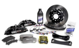 EBC Racing 93-02 Toyota Supra 3.0TT Black Apollo-6 Calipers 355mm Rotors Front Big Brake Kit