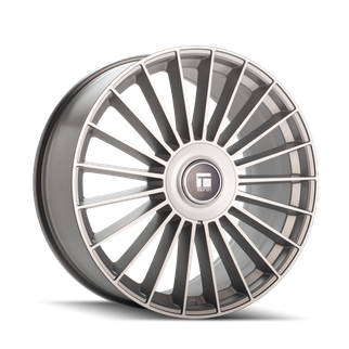 Touren 3610 TR10 22x9 / 5x112/120 BP / 35mm Offset / 74.1mm Hub Satin Silver Machined Wheel