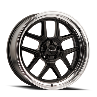 Ridler 610 17x7 / 5x127 BP / 0mm Offset / 83.82mm Hub Matte Black Polished Wheel