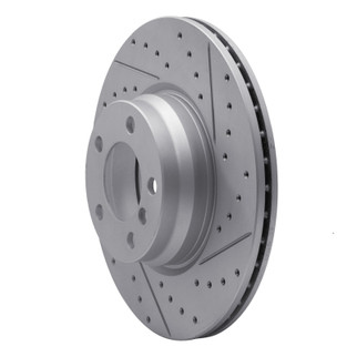 R1 12-18 BMW 328I Xdrive Front Right Drilled & Slotted Geo-Carbon Rotor
