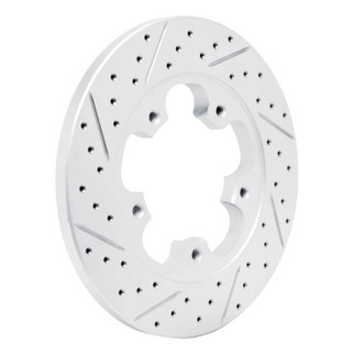 R1 15-26 Ford Transit-250 Rear Left Drilled & Slotted Geo-Carbon Rotor