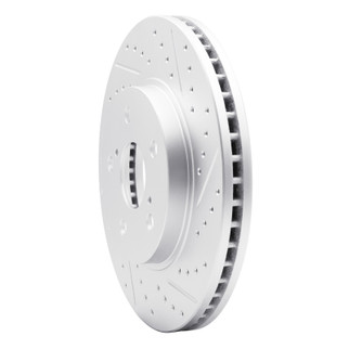 R1 02-15 Lexus Is250 Front Right Drilled & Slotted Geo-Carbon Rotor