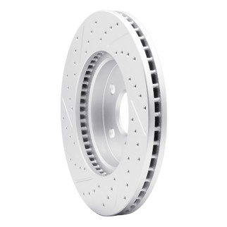 R1 02-15 Lexus Is250 Front Right Drilled & Slotted Geo-Carbon Rotor