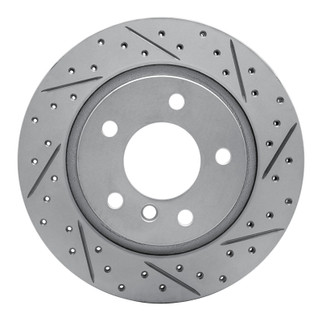 R1 03-08 BMW Z4 Rear Right Drilled & Slotted Geo-Carbon Rotor