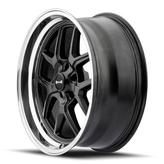 Ridler 610 20x8.5 / 5x127 BP / 0mm Offset / 83.82mm Hub Matte Black Polished Wheel