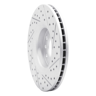R1 03-11 Cadillac Bls (Mexico) Front Left Drilled & Slotted Geo-Carbon Rotor