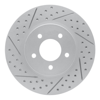 R1 05-12 Ford Escape Front Left Drilled & Slotted Geo-Carbon Rotor
