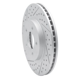 R1 05-12 Ford Escape Front Left Drilled & Slotted Geo-Carbon Rotor