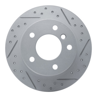 R1 95-99 BMW 318Ti Rear Right Drilled & Slotted Geo-Carbon Rotor