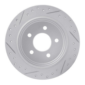 R1 95-02 Ford Explorer Sport Rear Right Drilled & Slotted Geo-Carbon Rotor