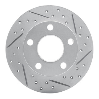 R1 92-05 Audi A6 (Mexico) Rear Right Drilled & Slotted Geo-Carbon Rotor