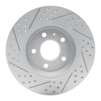 R1 08-25 Audi A4 (USA/Canada) Rear Right Drilled & Slotted Geo-Carbon Rotor