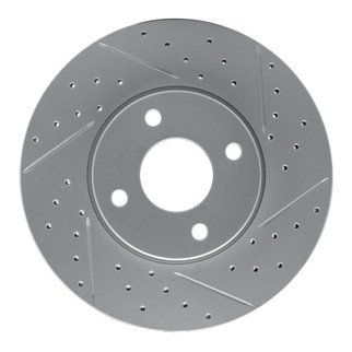 R1 05-12 Ford Ecosport (Mexico) Front Right Drilled & Slotted Geo-Carbon Rotor