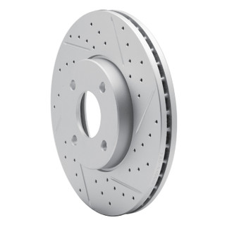 R1 05-12 Ford Ecosport (Mexico) Front Right Drilled & Slotted Geo-Carbon Rotor