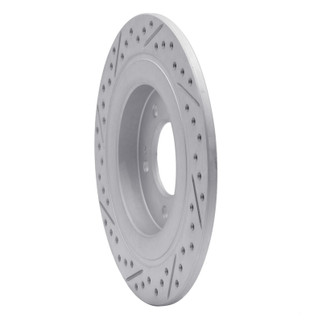 R1 17-23 Hyundai Kona Ev Rear Right Drilled & Slotted Geo-Carbon Rotor