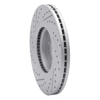 R1 15-21 Kia Sedona Front Right Drilled & Slotted Geo-Carbon Rotor