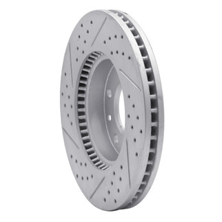 R1 03-05 Kia Sedona Front Right Drilled & Slotted Geo-Carbon Rotor