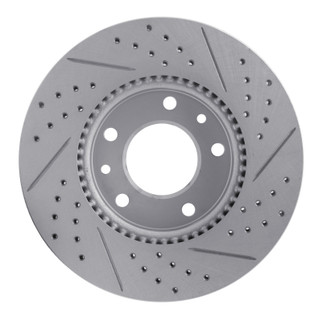 R1 03-05 Kia Sedona Front Right Drilled & Slotted Geo-Carbon Rotor