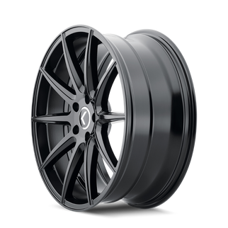 Kraze KR194 Cosmos 20x8.5 / 5x112 BP / 38mm Offset / 66.56mm Hub Gloss Black Wheel