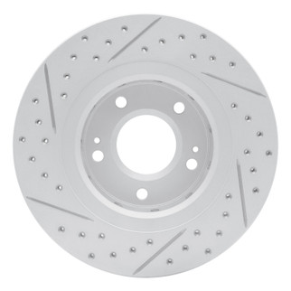 R1 05-22 Mitsubishi Outlander Front Right Drilled & Slotted Geo-Carbon Rotor