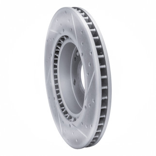 R1 10-13 Kia Forte Front Left Drilled & Slotted Geo-Carbon Rotor