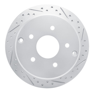 R1 04-04 Pontiac GTO Rear Right Drilled & Slotted Geo-Carbon Rotor