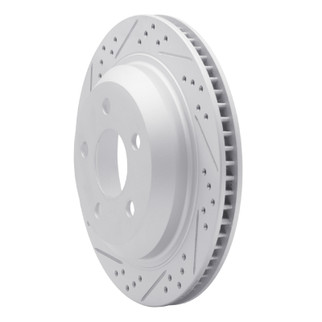 R1 98-02 Chevrolet Camaro Rear Left Drilled & Slotted Geo-Carbon Rotor