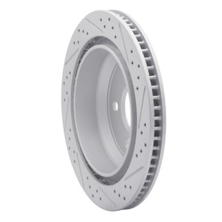 R1 98-02 Chevrolet Camaro Rear Left Drilled & Slotted Geo-Carbon Rotor
