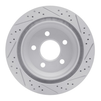 R1 98-02 Chevrolet Camaro Rear Left Drilled & Slotted Geo-Carbon Rotor