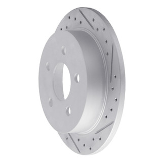 R1 97-05 Buick Regal Rear Right Drilled & Slotted Geo-Carbon Rotor