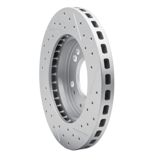 R1 90-05 Chrysler Sebring Front Left Drilled & Slotted Geo-Carbon Rotor