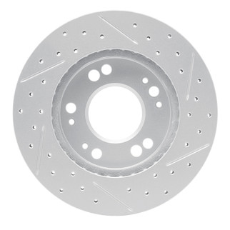 R1 90-05 Chrysler Sebring Front Left Drilled & Slotted Geo-Carbon Rotor